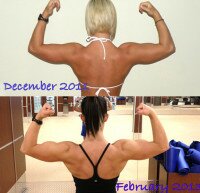 BOOM! Completing a request: comparison pics from when I started bodybuilding